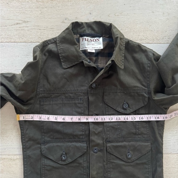 NWOT Men’s FILSON lined short cruiser Jacket Burnt Olive xs - Picture 10 of 14